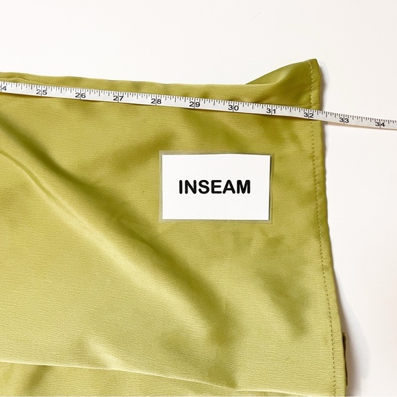 Lulus Classy Night Out Lime Green Satin Slit Leg Jumpsuit XL cocktail event - Picture 11 of 13